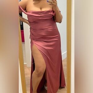 Mauve Bridesmaid/Prom/Formal Dress
